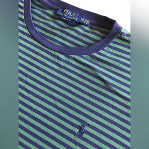 Polo by Ralph Lauren Nantucket Striped Blue and Green tee Shirt